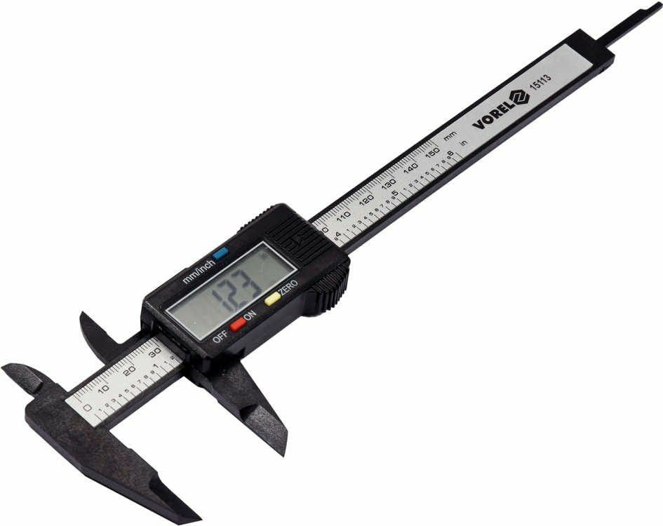 Vorel Electronic Caliper 150Mm / 0.01Mm Carbon 15113