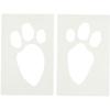 Rabbit Footprint Stencil Ideal Easter for the Egg Hunt 2 Pieces