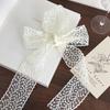 Floral Embroidery Hair Scarf Lace Long Ribbon Scarf White Flower Lace Neckerchief  Decorative Strap Necklace Head Wrap Scarves