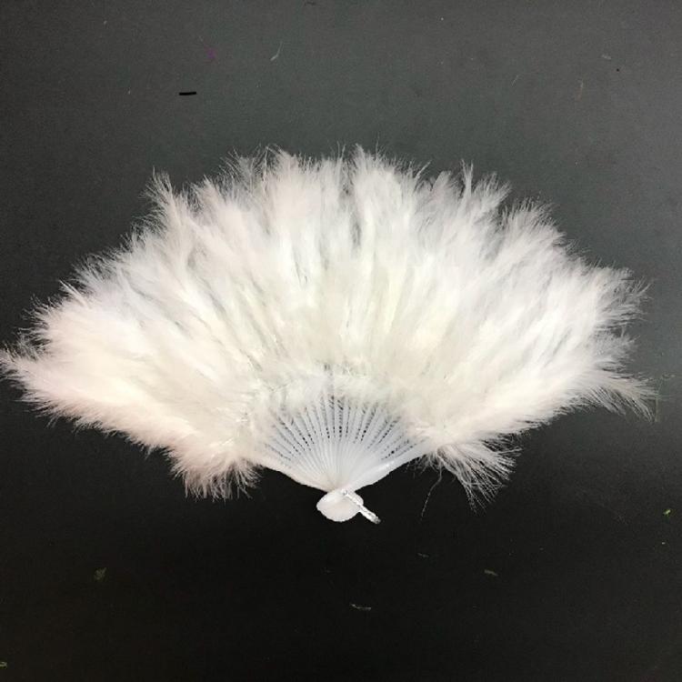 Folding Feather Fan Handheld Fairy Fan Children Adult Costume Wedding