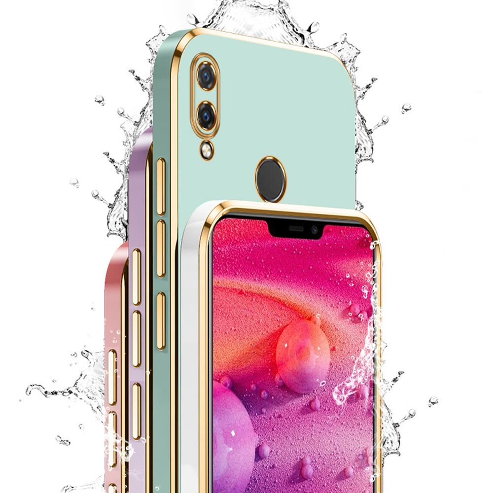 For Huawei nova 3 Case Luxury Square Plating Huawei nova 3i 4 4e nova5 5i 5iPro Phone Case ShockProof Silicone Back Cover Fundas