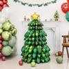 51inch Indoor/Outdoor Large Christmas Tree Balloon Assemble Xmas Tree Aluminum Film Balloon Extra Large Christmas Decorations