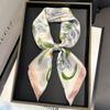 Korean New Versatile Fashion 71 Imitation Silk Square Scarf Women's High-end Sense Neck Protection Neck Scarf Silk Scarf
