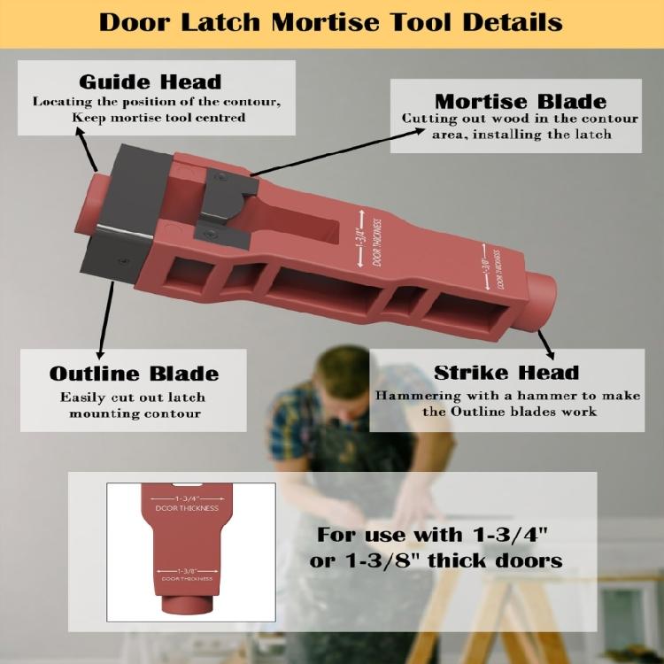 Precisions Scoring and Chiseling Door Latches Installation Kits Door Latches Mortise Tool Professional Hole Puncher