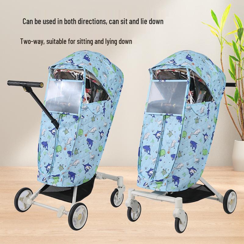 Essential Rain Cover for Baby Stroller, Carrier, and Rattan Chair - Windproof and Warm Protection Against Droplets