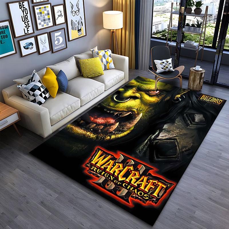 Warcraft III Reign of Chaos Carpet Suitable As a Non-slip Mat for the Living Room or Bedroom Sofa