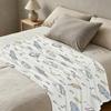 Space Theme Hemmed Flannel Blanket: Soft Warm Cozy Plush Throw for Home, Couch Nap, Halloween & Christmas