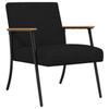Armchair Black Fabric