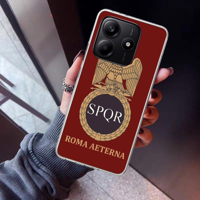 SPQR Roman Imperial Legionv Phone Case For Xiaomi Redmi Note 15 14 14S 13 12S 12 Pro Plus 11S 11 10S 10 4G Cover 11E 11T 5G Prin
