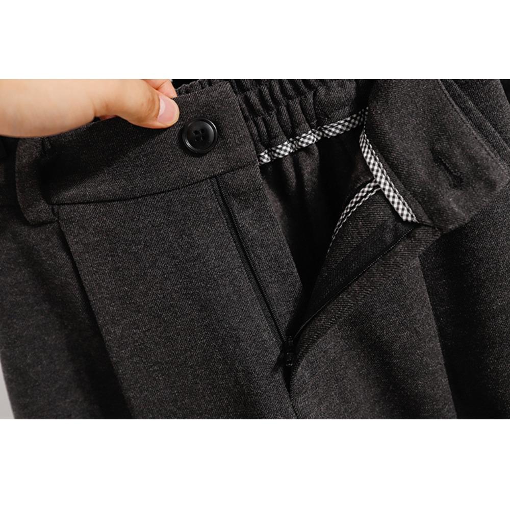 DIMANAF Plus Size New Women Long Pants Loose Casual Elastic Waist Vintage Lady Thick Winter Autumn 2025