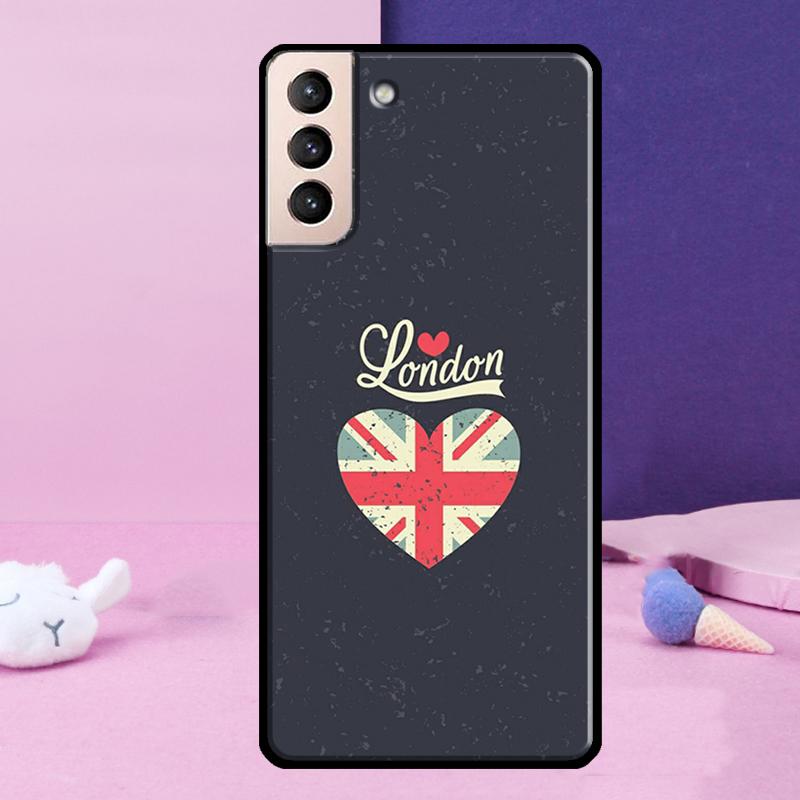 London Bus England Big Ben Phone Case For Samsung Galaxy S25 Ultra S23 S20 S21 S22 S24 FE S9 S10 Plus S24 Ultra Cover