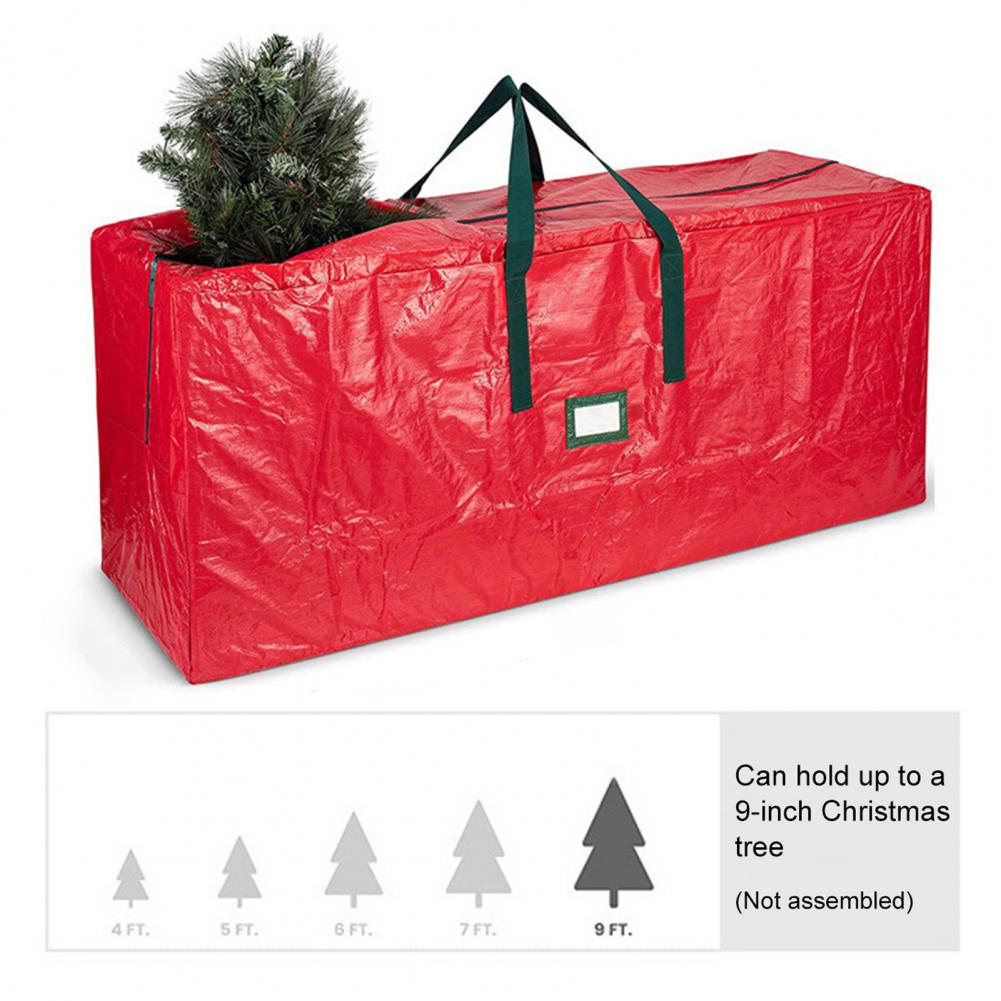 Wasserdichte Aufbewahrungstasche für Weihnachtsbaum Verstärkte PE-Gewebebeutel Weihnachtsbaum-Aufbewahrungstasche Kapazität Wasserdichter Organizer Langlebig