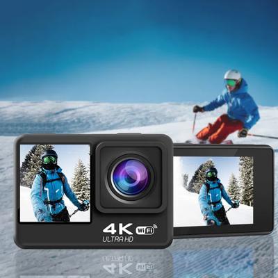 מצלמת אקשן 4K HD עם מסך מגע, מסך כפול, DV, שלט רחוק WIFI, מצלמת וידאו עמידה למים לשימוש חיצוני, מצלמת צלילה