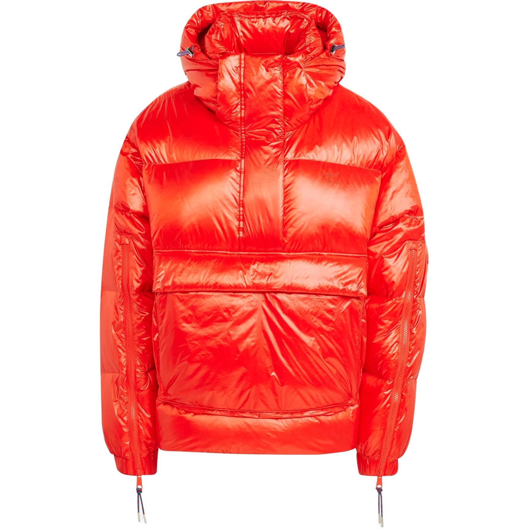 (WMNS) adidas Originals Puffed Throw-Over Jacket  Orange  Women s IR7114 XS