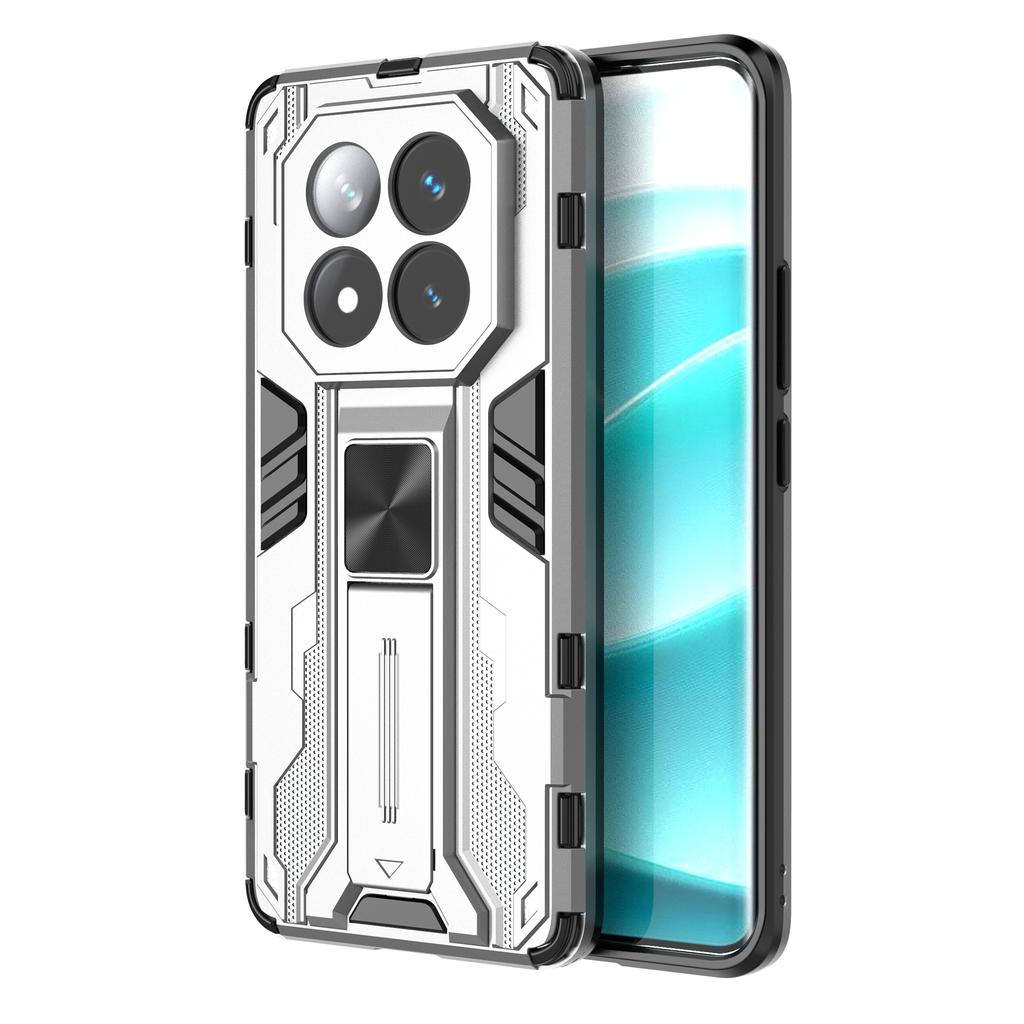 For Xiaomi Redmi Note 14 Pro+ 5G Case PC+TPU Shockproof Phone Cover with Kickstand