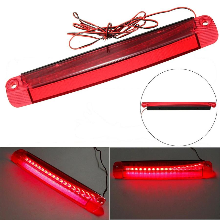 12V 18 LED Red Car Tail Third Stop Reversing Light 3rd Brake Lamp Bar High Mount