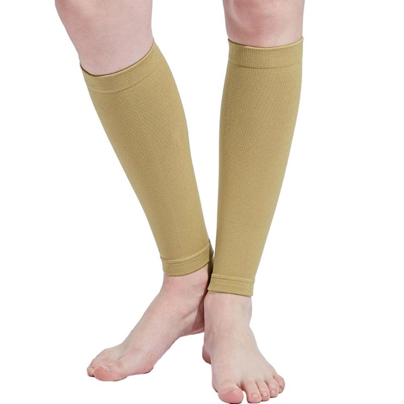 1 Pair Calf Compression Sleeve Leg Sleeve Brace for Shin Splints Pains Relief Footless Compression Socks for Football