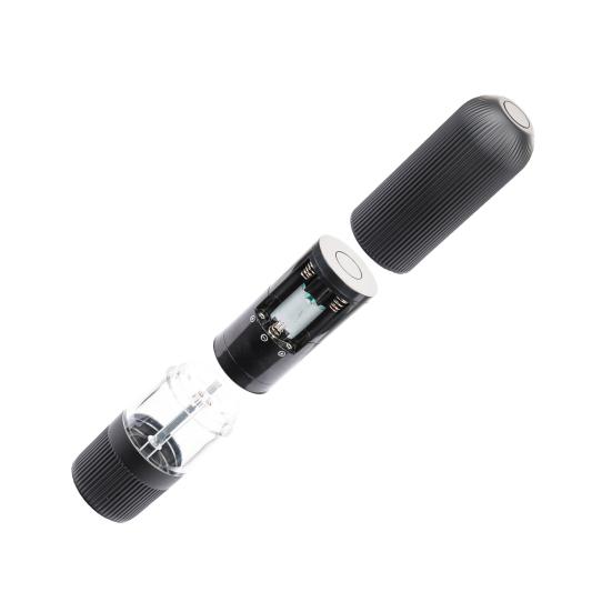 1/2Pcs One Handed Battery Operated Electric Salt Pepper Automatic Refillable Mill Grinder