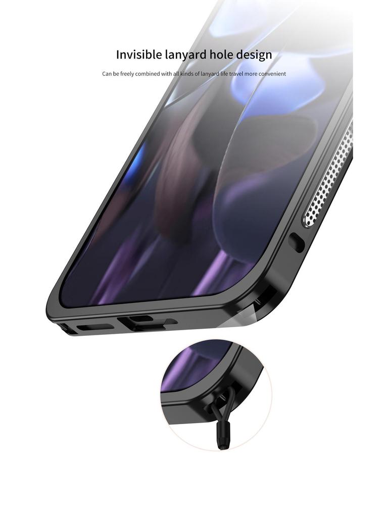 Google 10 Pro XL Metalowa Ramka Rozpraszająca Ciepło Klamra Konik Morski Etui na Telefon