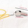 Professional Sports whistle with rope, referee whistle, equipped with nylon lanyard, suitable for basketball, volleyball, football, coaches