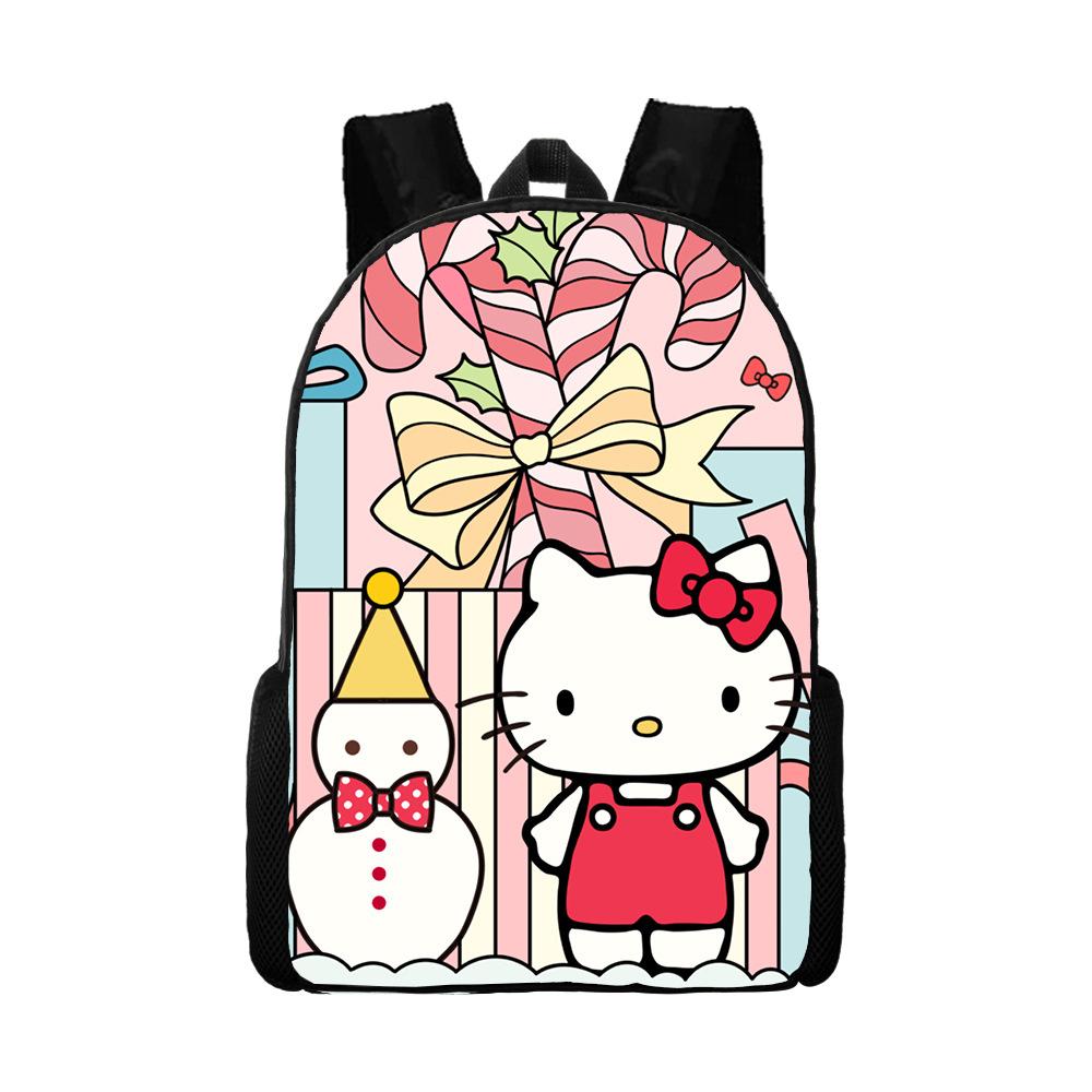Hello Kitty Cartoon Backpack Ello Kitty Schoolbag Digital Printing Backpack