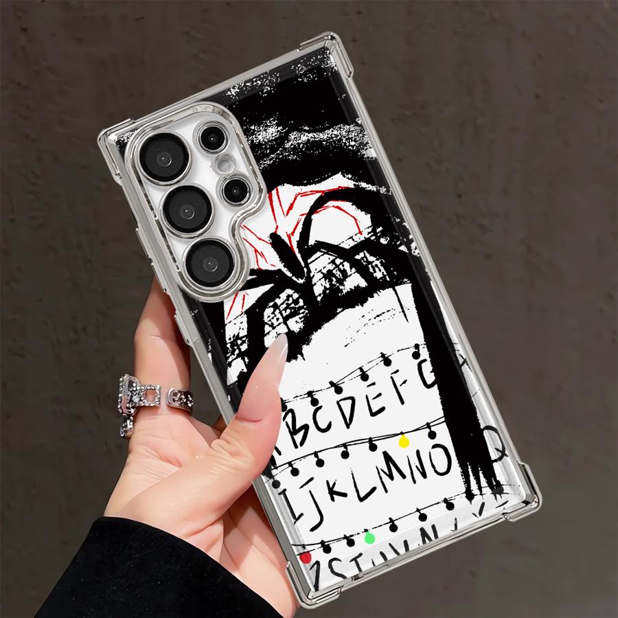 Phone Cover Funda Case for Samsung Galaxy 25 S20 Ultra S24 FE S23 S25Edge S22 Plus Note 20 Ultra S21 Strange Things Letters A-Z