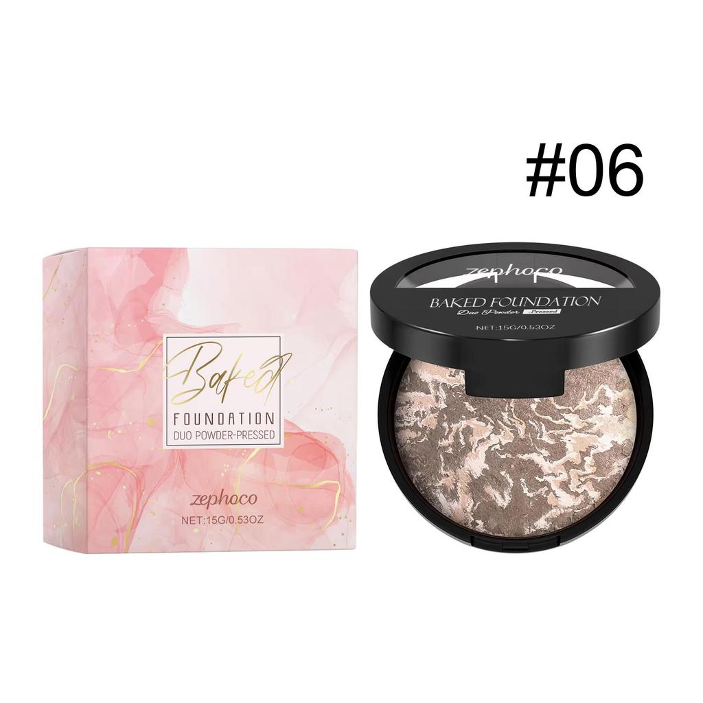 7 Colors Concealer Powder Long Lasting Oil Control Light Thin Makeup Setting Brighten Coverage Highlighter Portable Cosmetics