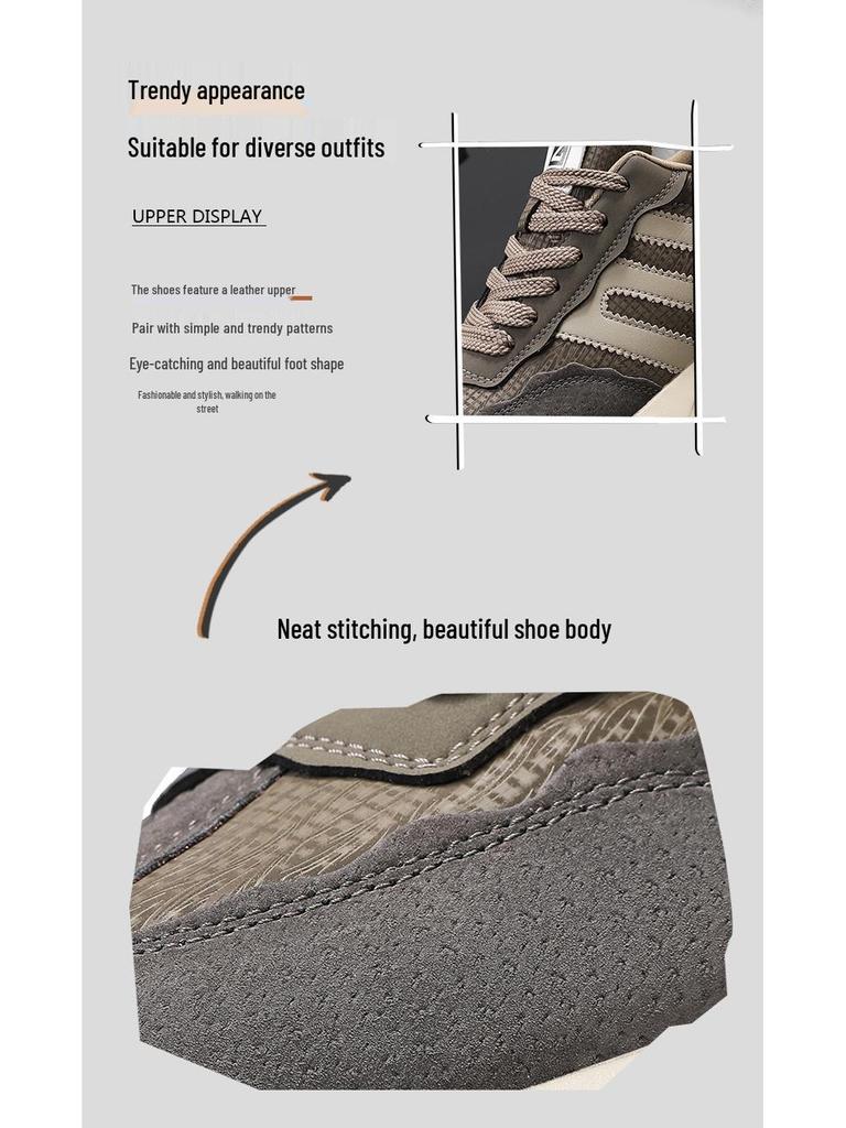 Forrest Gump Men's 2025 Spring Running & Casual Height-Boost Dad Shoes with Versatile Thick Sole