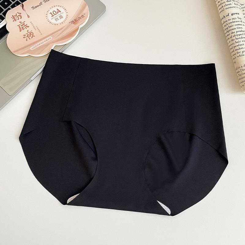 

Женское летнее тонкое новое бесшовное нижнее белье из ледяного шелка для йоги, фитнеса и упражнений XL чёрный