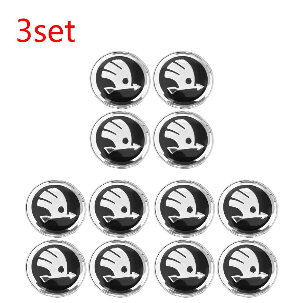 2025 Hot 1-5Sets Genuine Wheel Centre Cap Black 60MM Hub Cover for Skoda Octavia Fabia High Quality Durable Protection Easy Inst