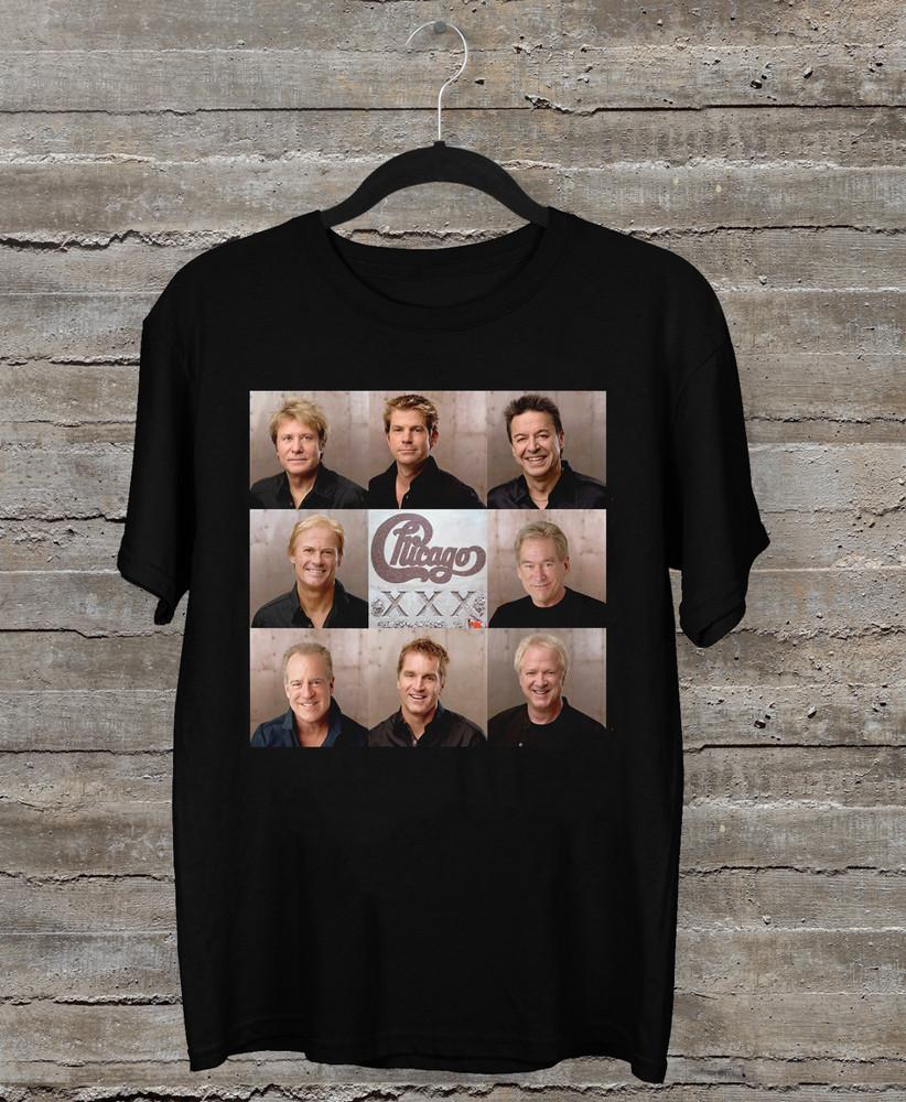 NEW Collection CHICAGO Band Member Short Sleeve Black All Size Shirt AR696 Unisex T-Shirt XXXXL