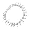 Women Adjustable Diamond Belt Chain Vintage Style Wedding Dress Accessory - Silver