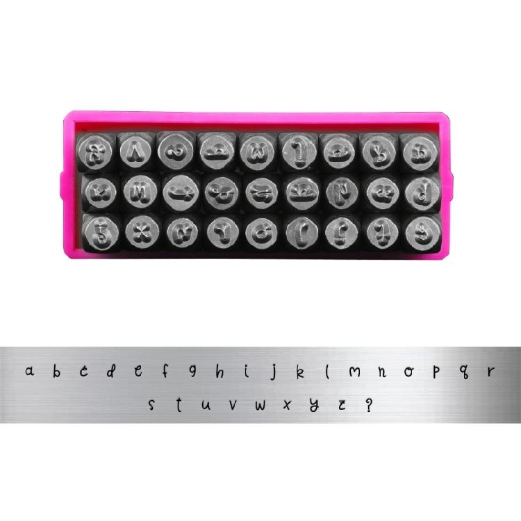 3mm Letter Number Punches Metal Handle Leather Stamper Embossing Tool Leather Stamping Tool For Leather Jewelry Crafting