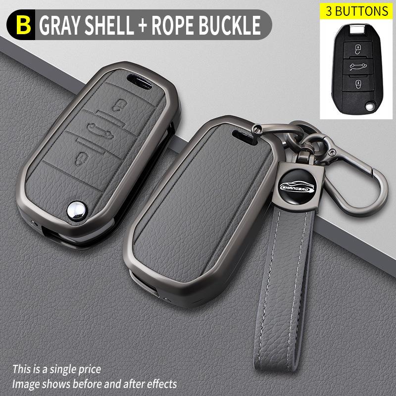 Compatible Peugeot B Model Elephant Grey Key Holder