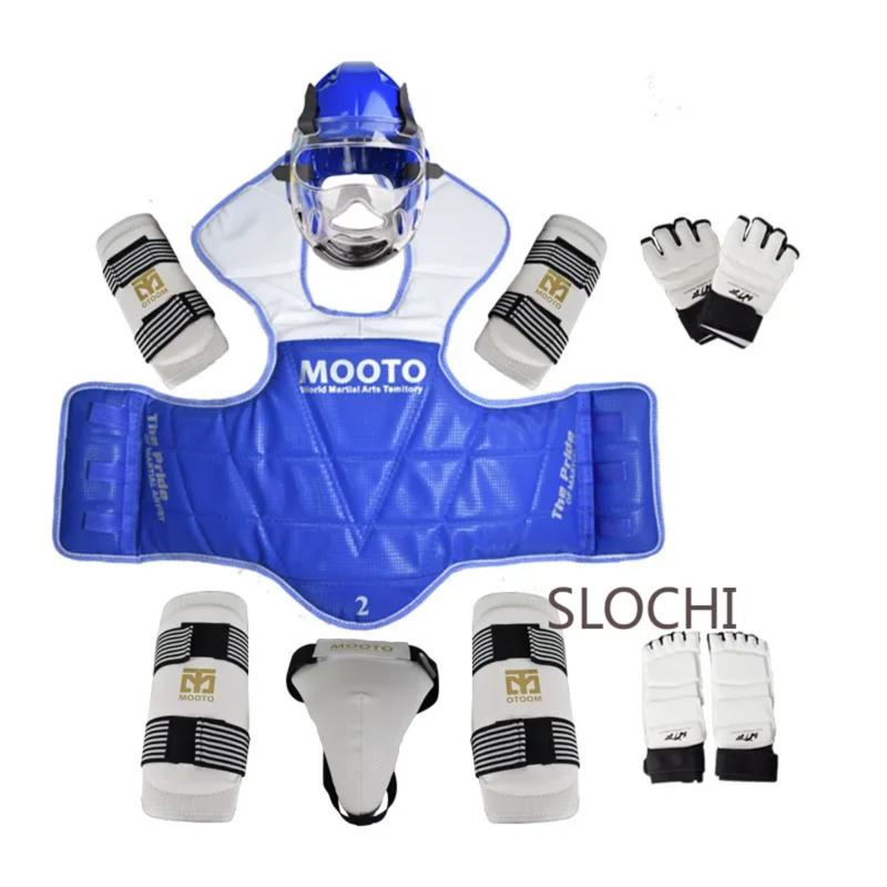 Thicken Competition Martial Arts Combat Protective Children's Boxing Taekwondo Protective Gear Actual Combat Equipment Full Set