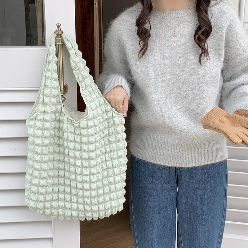 Summer Puff Cloud Sweet Shoulder Bag Fashion Girls Large Capacity Tote Bag