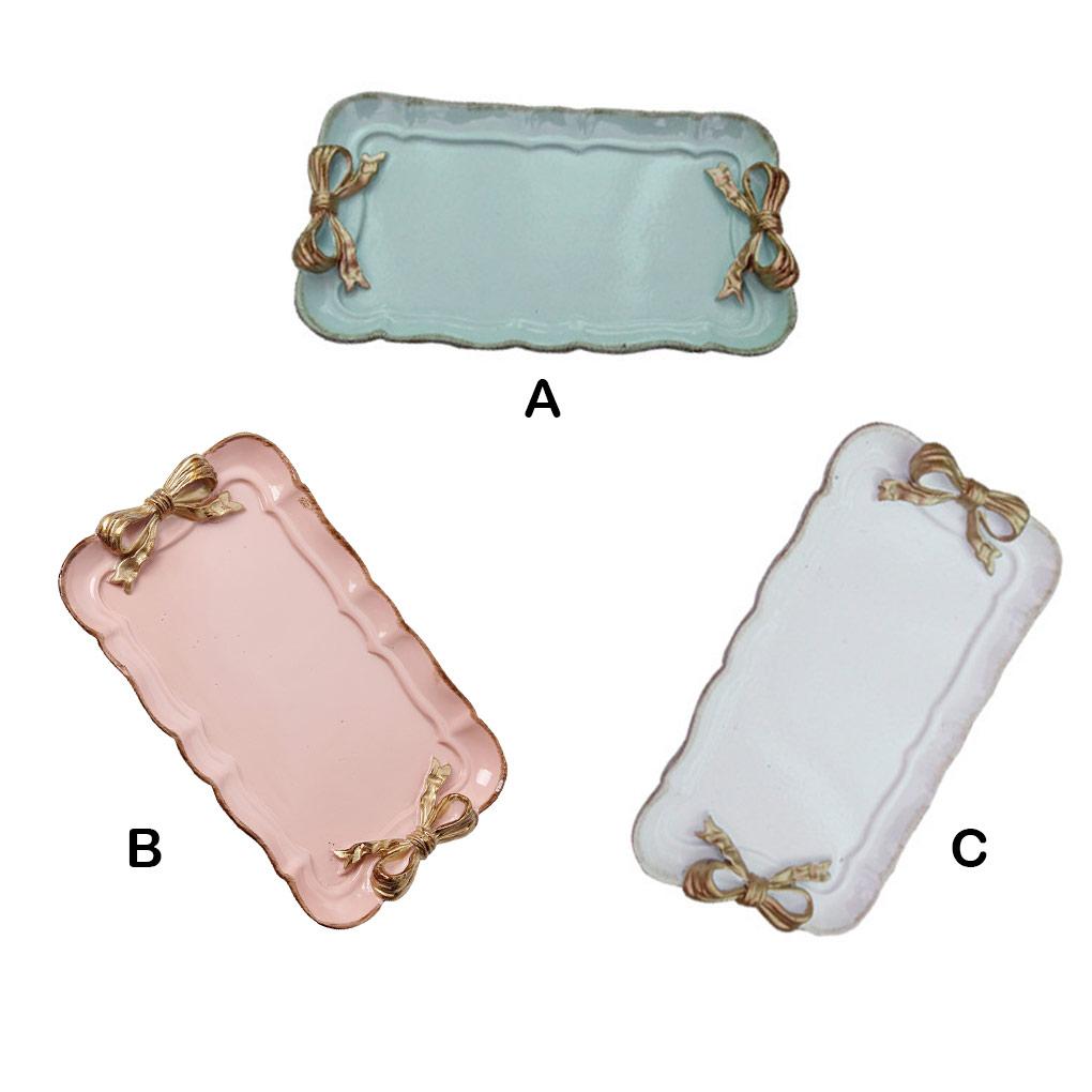 Resin Tray Cake Dish Workmanship Compact Size Storage Fruit Plate Snack Holder Craftsmanship Cute Design Household Accessories