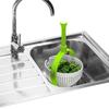 1Pc Rotating Basket Drainage Hand Pressed Dehydration Mechanism Vegetable Preparation Fruit Salad Making Cooking Room Gadget Home Use