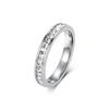 Ins Jewelry Titanium Steel Plated 18k Gold Emerald Square Diamond Ring Women's Fashion High Sense Light Luxury Temperament Tail Ring