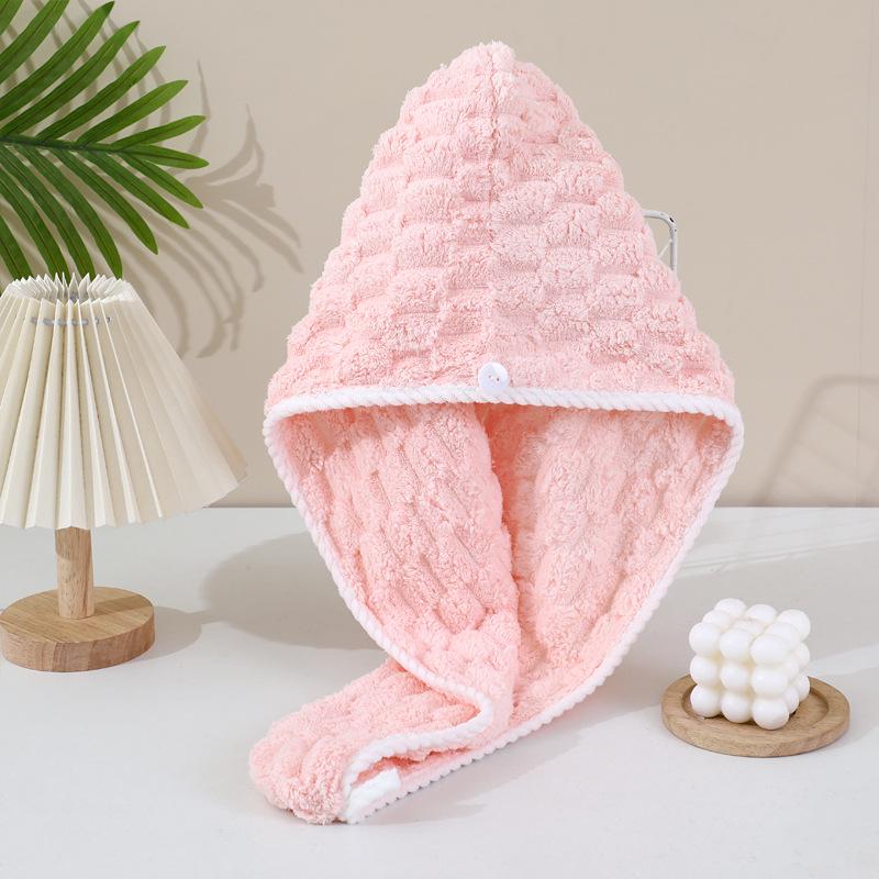 Microfiber Coral Fleece Quick-Dry Hair Wrap Towel