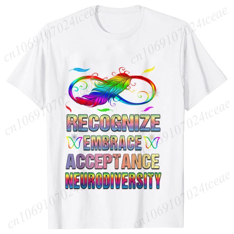 Tshirts Clothes for Women in A World Where You Can Be Anything Be Kind Print Women Clothing Autism Infinitas Tees Shirts Tops S