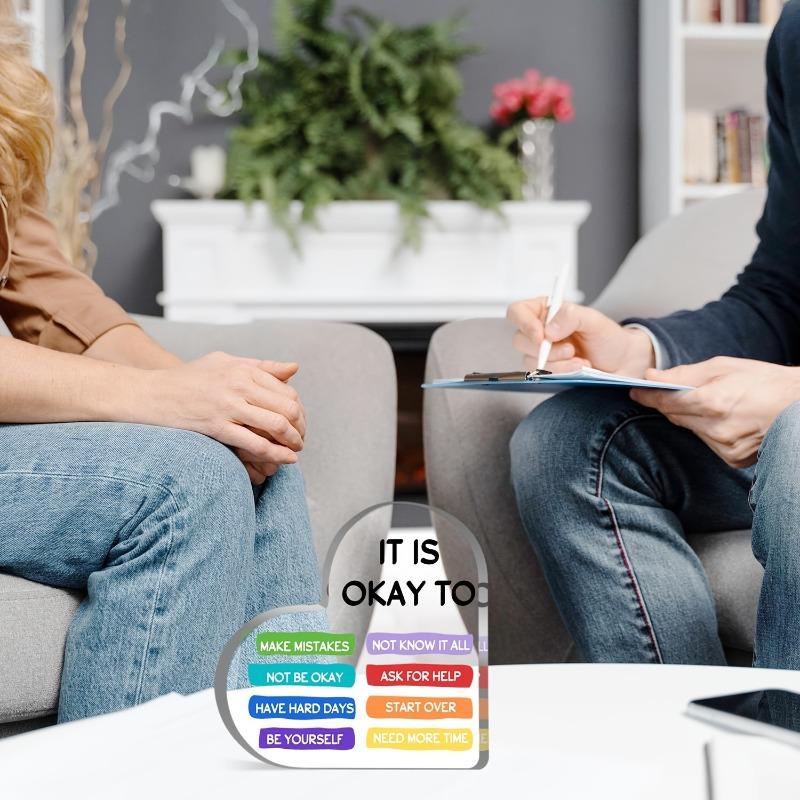 2D Flat Classic Style Motivational Quotes Acrylic Desk Decor Plaque, Suitable for Wall Decoration, Porch, Room, Villa, Accents Home, Hallway, or Workp