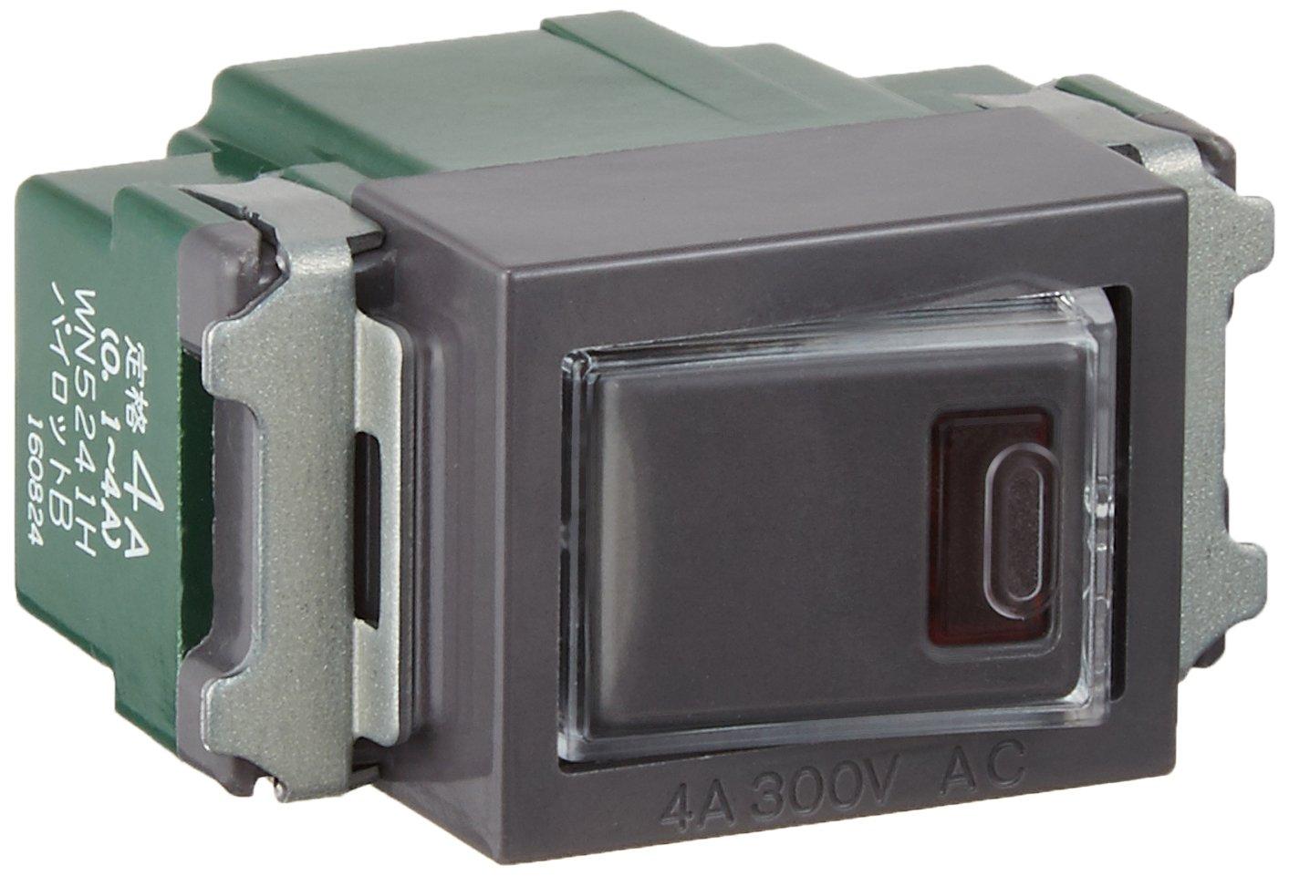 Panasonic Embedded Pilot Switch B Single-Pole WN5241H Gray