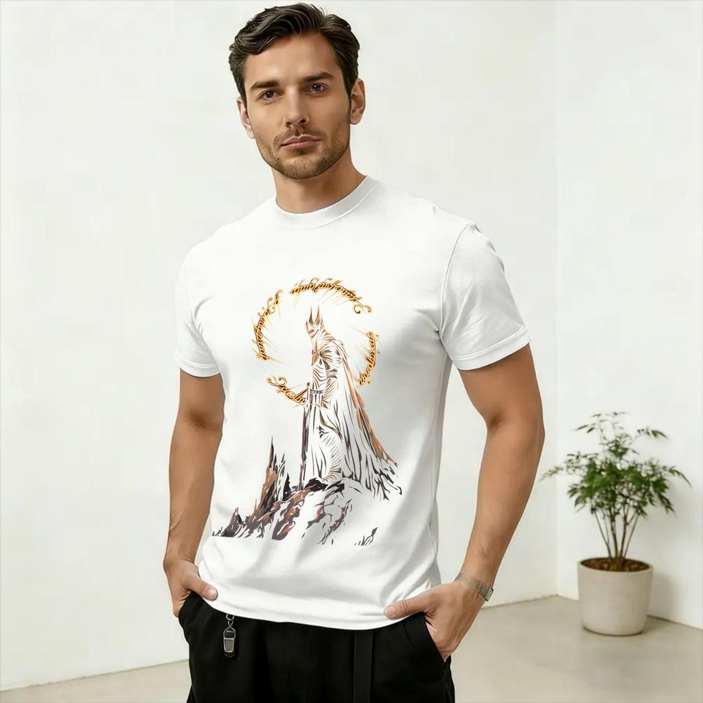 SAURON Art 100 Cotton T Shirt For Unisex Beach Street Style T Shirts O Neck Hipster Tees Plus Size Wholesale Tops