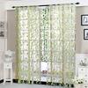 Flower Sheer Curtain Tulle Window  Voile Drape Valance 1 Panel Fabric