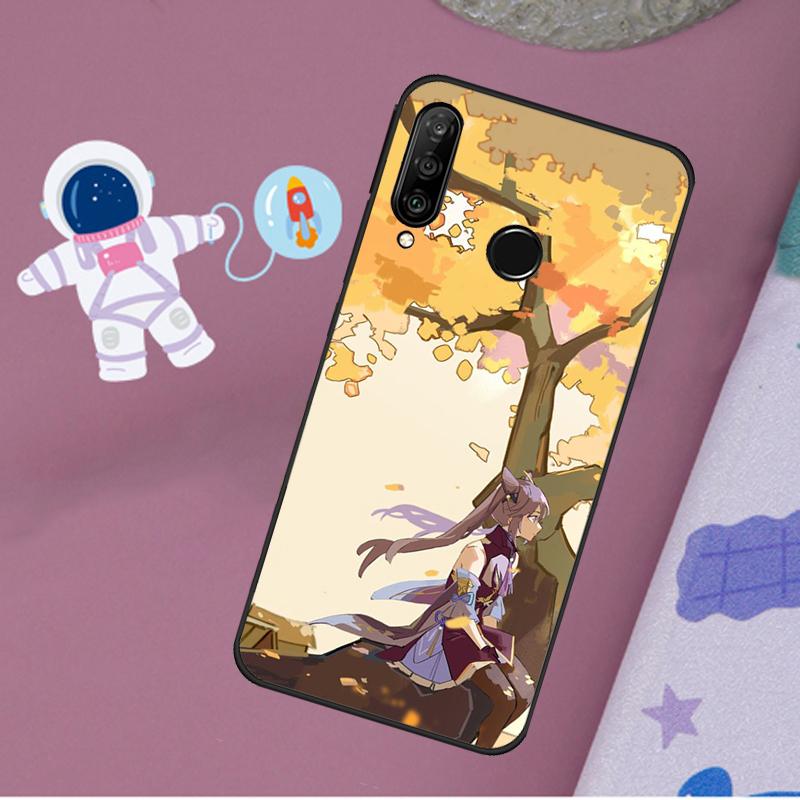 Keqing Genshin Impact Anime For Huawei Nova 11i 8i 7i 3i Nova 10 9 SE 5T Y60 Y61 Y70 Y90 P20 P30 P40 Lite P60 Pro Case