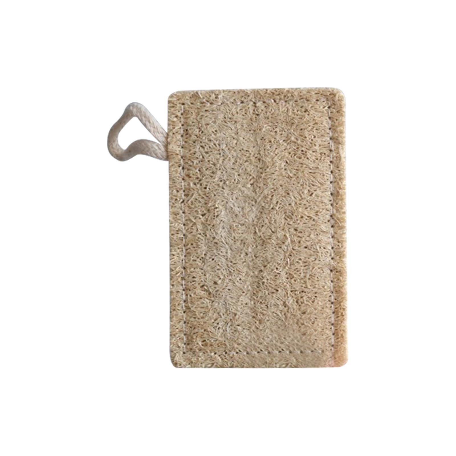 Губка из люфы Большая отшелушивающая губка для душа Премиум Натуральная экологически — фото 3