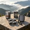 Travel Tea Set with Case Compact for Camping