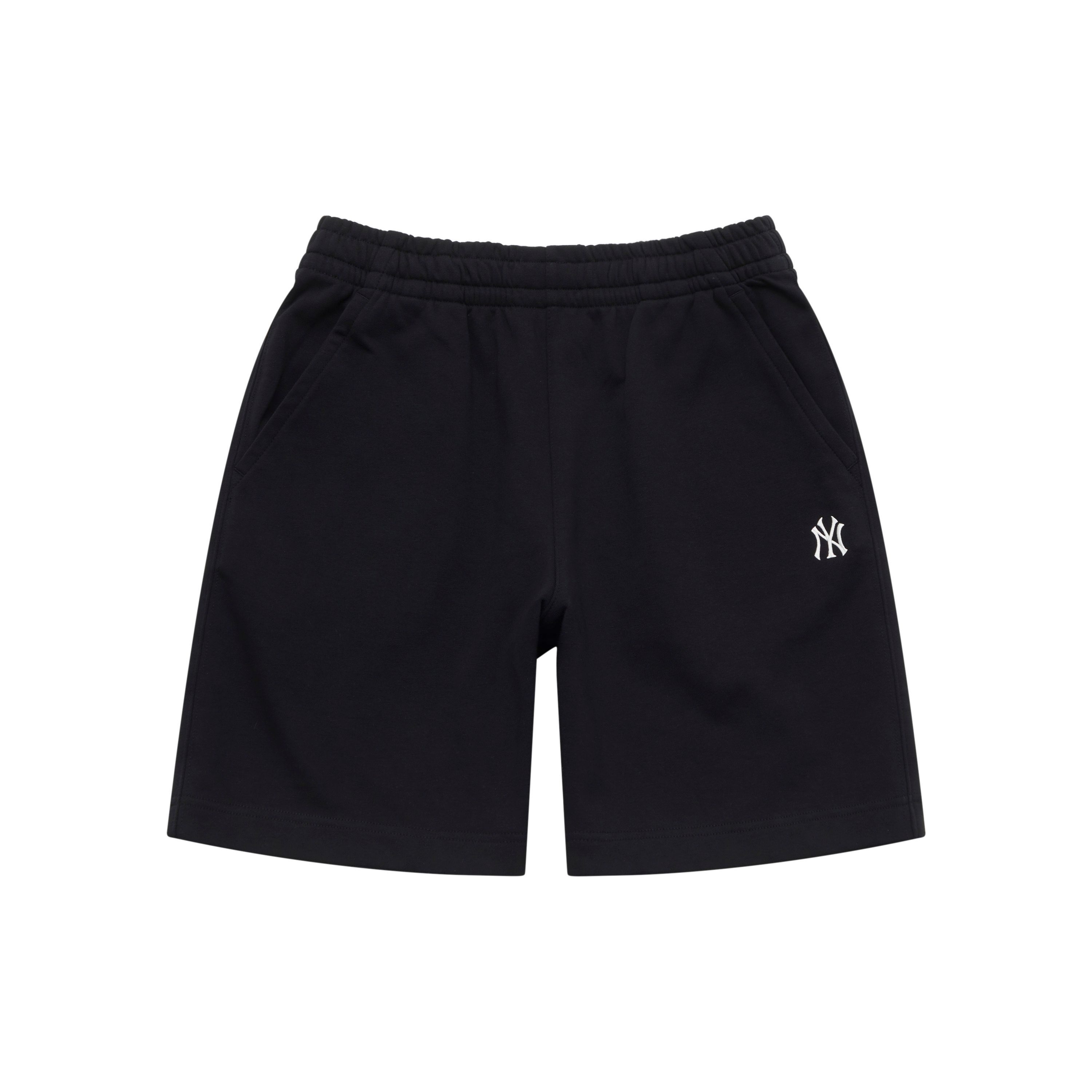 MLB New York Yankees Série Basique SS25 Mode Simple Polyvalent Lâche Maille Droite Short Décontracté Shorts Unisexe Noir 3ASPB0153-50BKS S black