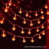 Oeny Solar & USB Red Lantern String Lights